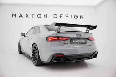 Carbon Spoiler With External Brackets Uprights V.2 Audi A5 / A5 S-Line / S5 / RS5 Coupe F5 / F5 Facelift