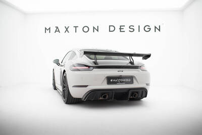 Carbon Spoiler With Upper Swan Mounting  V.2 Porsche 718 Cayman 982c