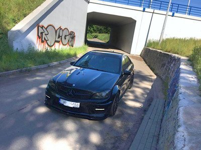 LAME DU PARE-CHOCS AVANT / SPLITTER Mercedes-Benz C63 AMG Sedan / Estate W204 Facelift / S204 Facelift