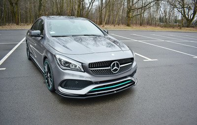 LAME DU PARE-CHOCS AVANT / SPLITTER V.1 MERCEDES-BENZ CLA C117 AMG-LINE FACELIFT