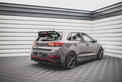 Lames De Pare-Chocs Arrière Latérales V.1 + Ailerons Hyundai I30 N Hatchback Mk3 Facelift