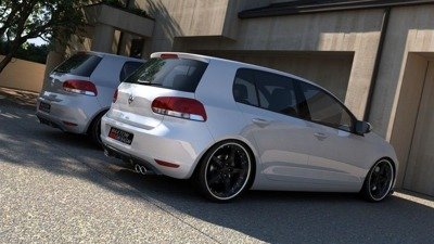 RAJOUT DU PARE-CHOCS ARRIÈRE VW GOLF VI AVEC 2 ECHAPPEMENT