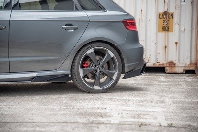 Street Pro Lame Du Pare Chocs Arriere + Flaps Audi RS3 8V Sportback