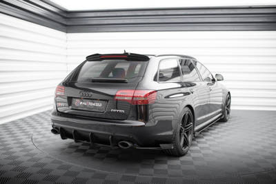 Street Pro Lame Du Pare Chocs Arriere + Flaps Audi RS6 Avant C6