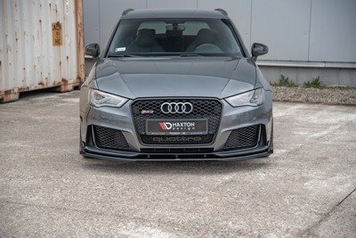 Street Pro Lame Du Pare-Chocs Avant + Flaps Audi RS3 8V Sportback