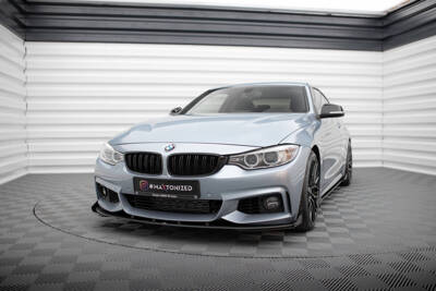 Street Pro Lame Du Pare-Chocs Avant  + Flaps BMW 4 Coupe / Gran Coupe / Cabrio M-Pack F32 / F36 / F33 