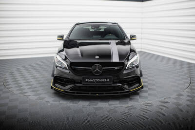 Street Pro Lame Du Pare-Chocs Avant  + Flaps Mercedes-AMG CLA 45 Aero C117 Facelift