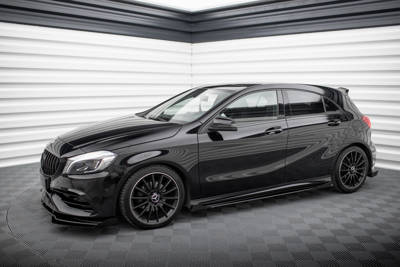 Street Pro Rajouts Des Bas De Caisse + Flaps Mercedes-Benz A AMG-Line W176 Facelift