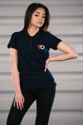 Womens Navy Blue Polo shirt