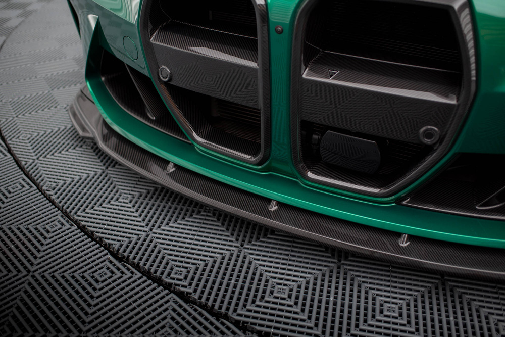 Fibre de Carbone Lame Du Pare-Chocs Avant V.2 BMW M3 Sedan / Touring G80 / G81
