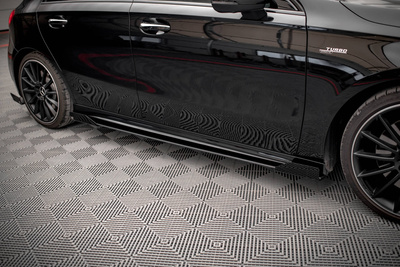 Street Pro Rajouts Des Bas De Caisse + Flaps Mercedes A35 AMG / AMG-Line Aero Pack W177