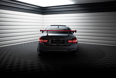 Carbon Spoiler With Internal Brackets Uprights + LED BMW 4 F32 / 4 F32 M-Pack Coupe