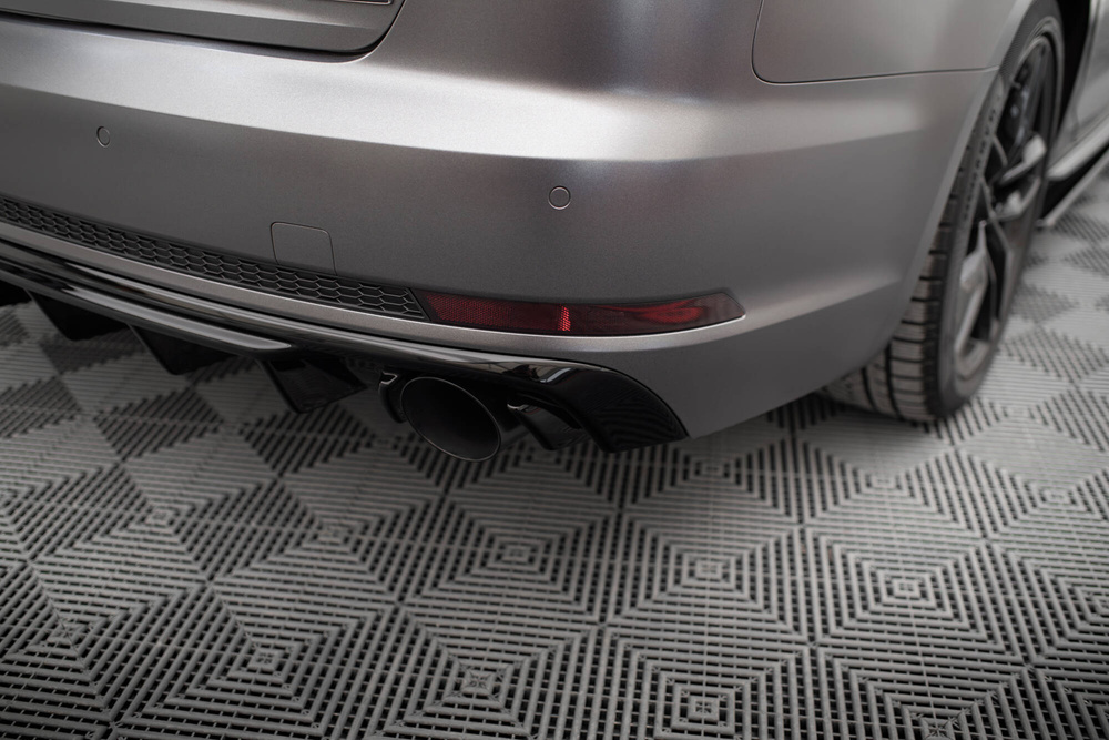 Diffuseur Arrière Complet V.1 Audi A4 S-line B9 (Version avec embouts d'échappement simples des deux côtés)
