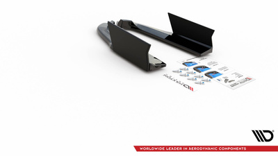 Lames De Pare-Chocs Arrière Latérales V.1 + Ailerons Ford Mustang GT Mk6 Facelift