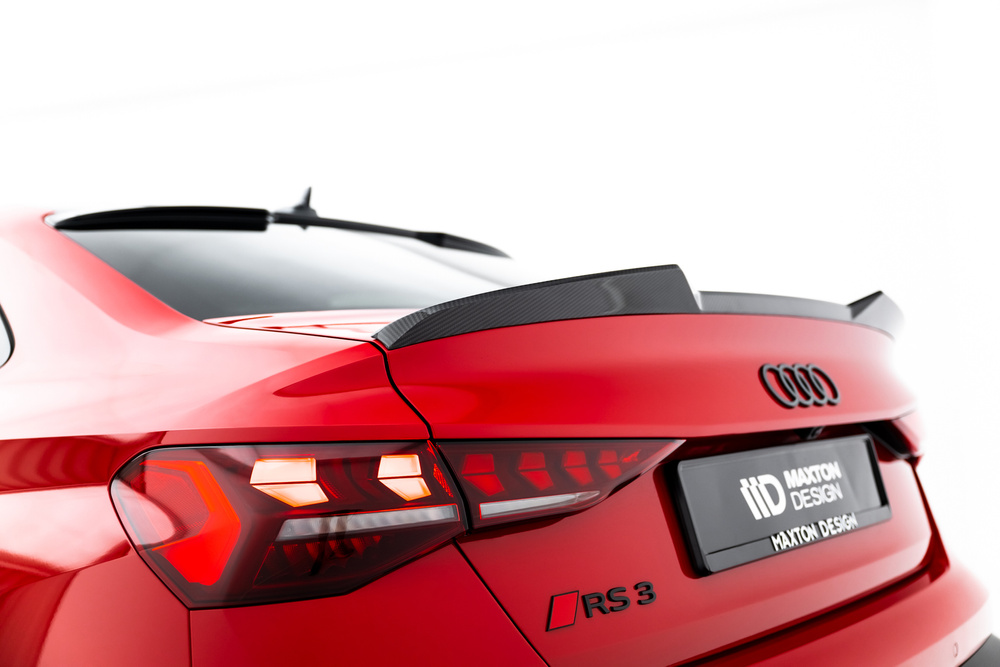 Prepreg Carbon Fiber Becquet de hayon V.1 Audi RS3 / S3 / A3 S-Line / A3 Sedan 8Y Facelift