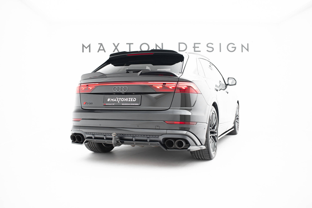 Arriere Splitter (avec une barre verticale) V.2 Audi SQ8 / Q8 S-Line Mk1 Facelift