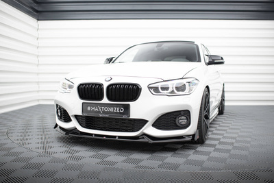 Lame Du Pare-Chocs Avant V.5 + Ailerons BMW 1 M-Pack / M140i F20 Facelift