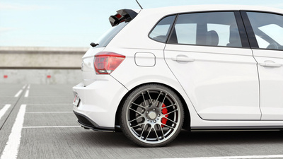 Arriere Splitter (avec une barre verticale) Volkswagen Polo GTI / R-line Mk6