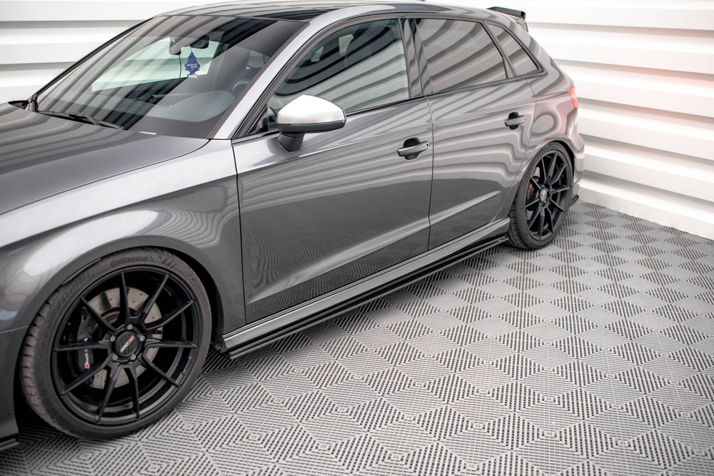 Street Pro Rajouts Des Bas De Caisse Audi S3 / A3 S-Line Sportback 8V Facelift