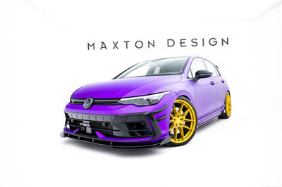 Street Pro Lame Du Pare-Chocs Avant + Flaps Volkswagen Golf R Mk8 Facelift