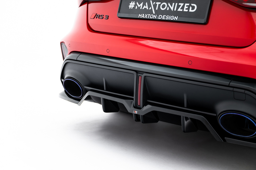 Arriere Splitter (avec une barre verticale) V.2 Audi RS3 Sedan 8Y Facelift