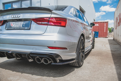 Lames De Pare-Chocs Arrière Latérales V.2 Audi S3 Sedan 8V Facelift