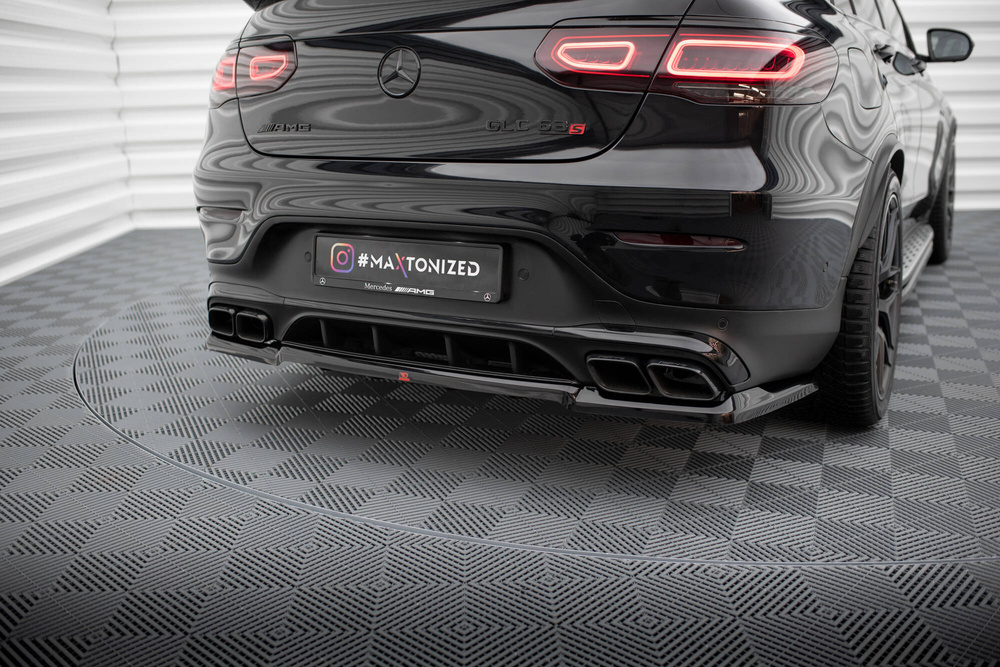 Arriere Splitter (avec une barre verticale) Mercedes-AMG GLC 63 Coupe C253 Facelift