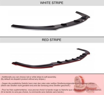 Arriere Splitter Audi TT S 8J (sans barres verticales)