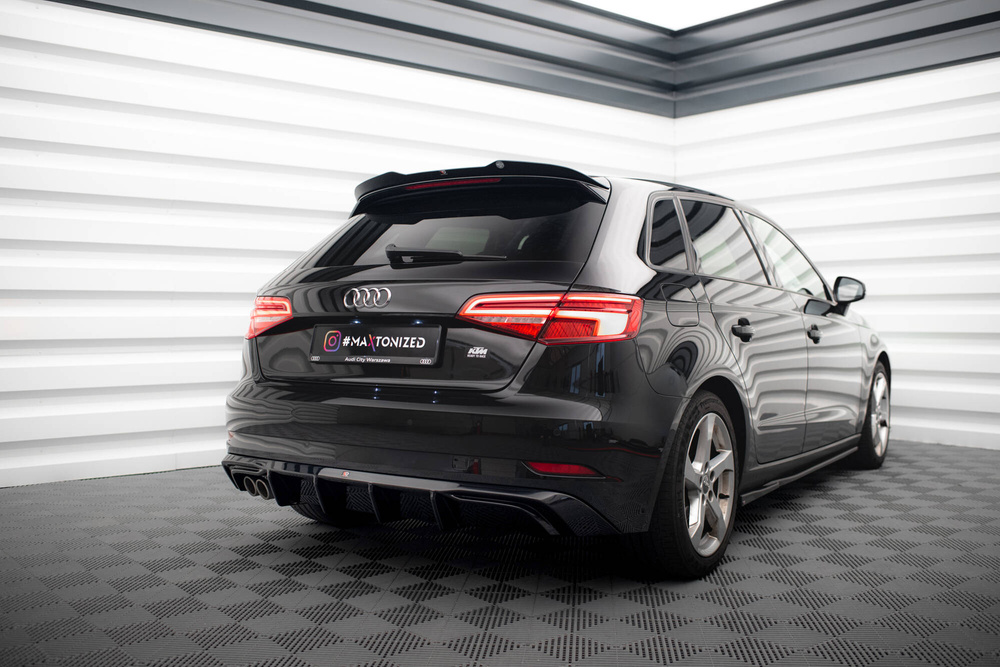 Diffuseur Arrière Complet Audi A3 Sportback 8V Facelift (Version avec double embout d'échappement)