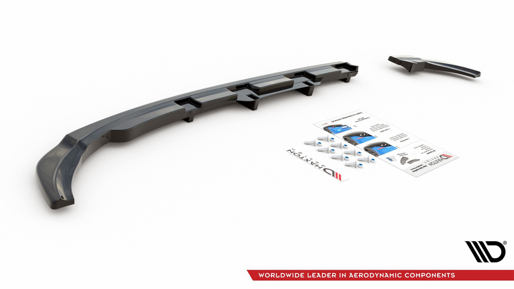Arriere Splitter (avec une barre verticale) Volkswagen Polo GTI / R-line Mk6