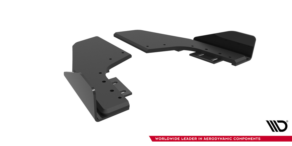 Street Pro Lame Du Pare Chocs Arriere V.2 + Flaps V.2 Volkswagen Golf R Hatchback Mk8 / Mk8 Facelift