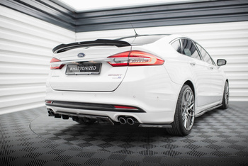 Arriere Splitter (avec une barre verticale) Ford Mondeo Sport Mk5 Facelift / Fusion Sport Mk2 Facelift