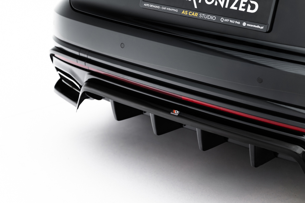 Arriere Splitter (avec une barre verticale) Volkswagen Touareg R-Line Mk3 Facelift