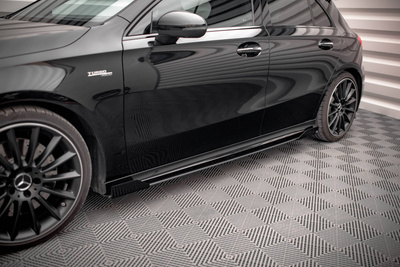 Street Pro Rajouts Des Bas De Caisse + Flaps Mercedes A35 AMG / AMG-Line Aero Pack W177