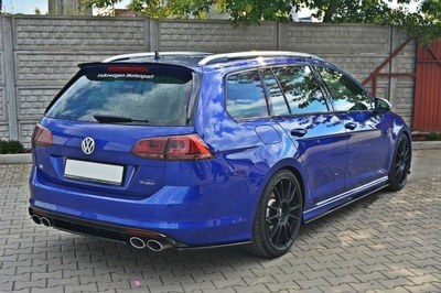 Arriere Splitter VW GOLF MK7 R ESTATE (sans une barre verticale)