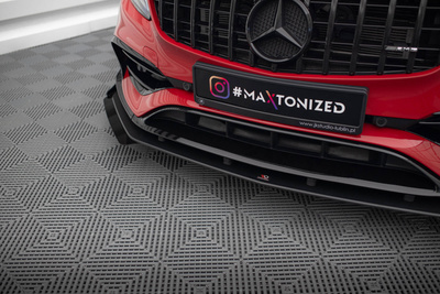 Street Pro Lame Du Pare-Chocs Avant  + Flaps Mercedes-Benz A 45 AMG Aero W176 Facelift