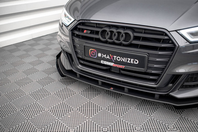 Street Pro Lame Du Pare-Chocs Avant V.1 + Flaps Audi S3 / A3 S-Line Sportback 8V Facelift