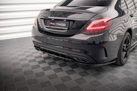 Arriere Splitter (avec une barre verticale) Mercedes-Benz C AMG-Line W205 Facelift