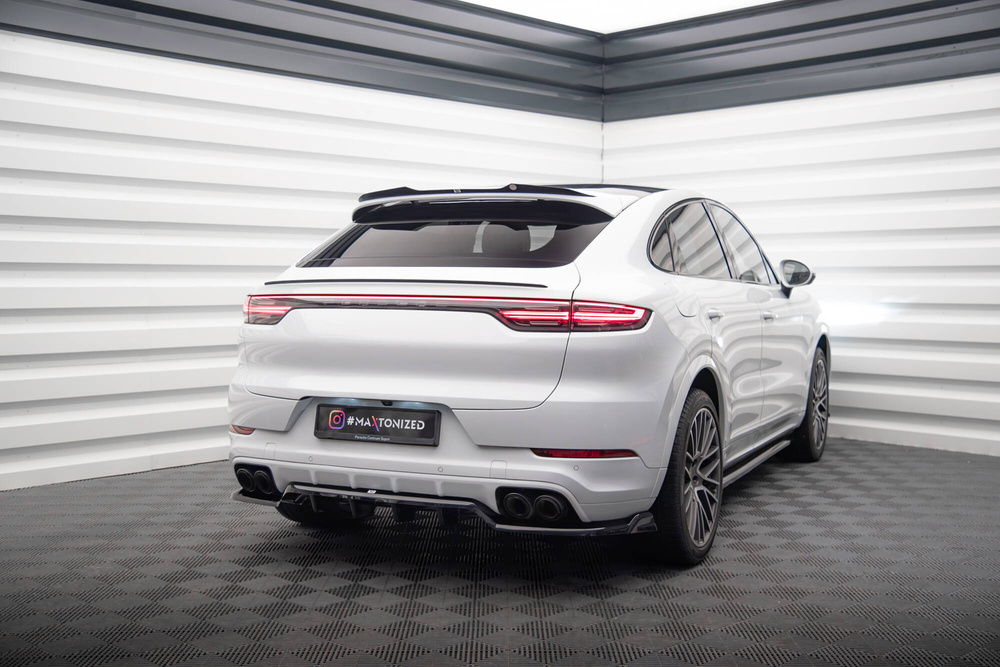 Arriere Splitter (avec une barre verticale) Porsche Cayenne Coupe / SUV Mk3