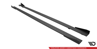 Street Pro Rajouts Des Bas De Caisse + Flaps Mercedes-AMG C63 Sedan / Estate W205 Facelift