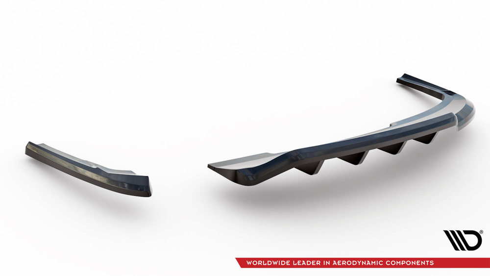 Arriere Splitter (avec une barre verticale) Audi A4 Competition B8 Facelift