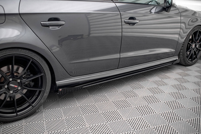 Street Pro Rajouts Des Bas De Caisse + Flaps Audi S3 / A3 S-Line Sportback 8V Facelift