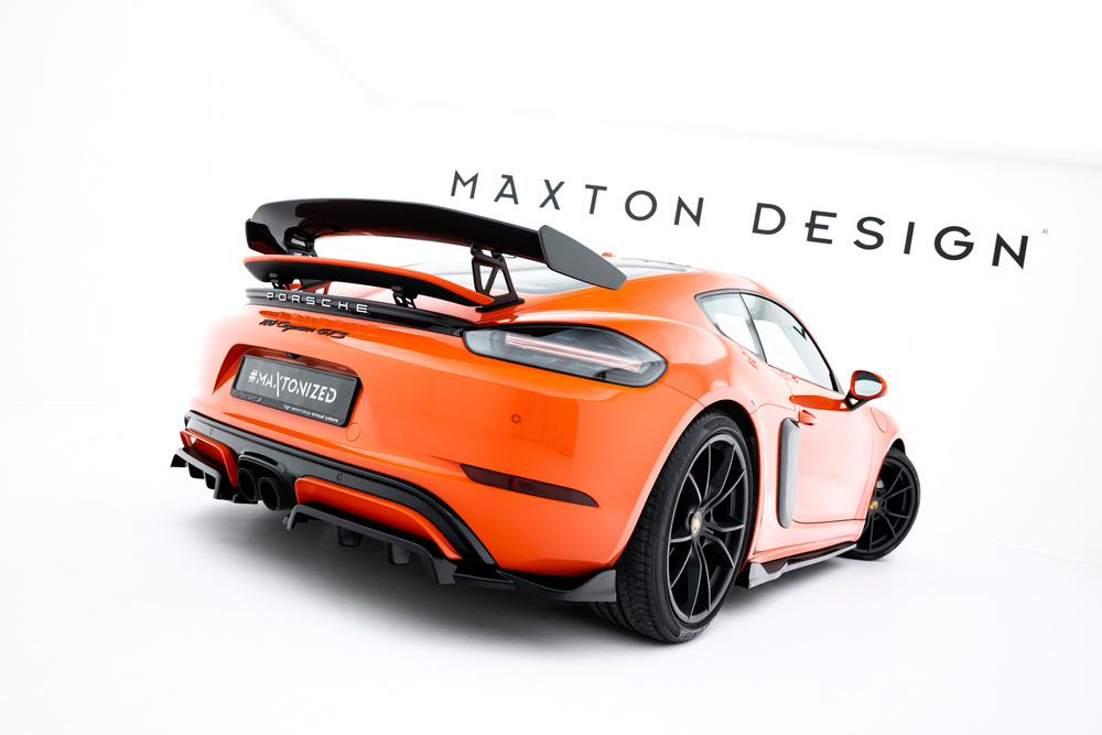 Arriere Splitter (avec une barre verticale) Porsche 718 Cayman GTS 982c