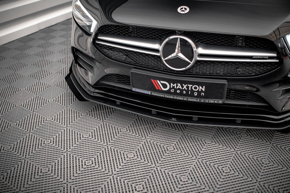 Street Pro Lame Du Pare-Chocs Avant  + Flaps Mercedes A35 AMG / AMG-Line Aero Pack W177