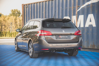 Rajout Du Pare-Chocs Arriere + Faux Pot D'échappement Peugeot 308 SW Mk2 