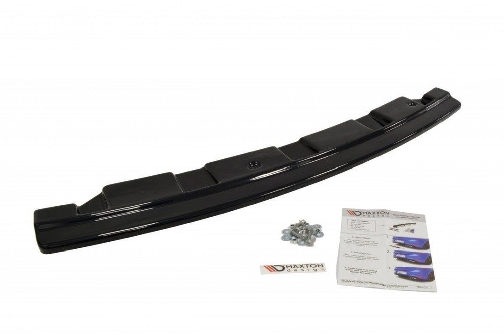 Arriere Splitter BMW 5 M-Pack Sedan/Touring F10/F11 - sans barres verticales (avec deux extrémités d'échappement simples)