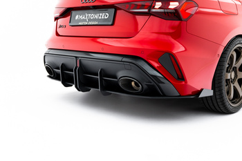 Street Pro Central Diffuseur Arriere + Flaps Audi RS3 Sedan 8Y Facelift