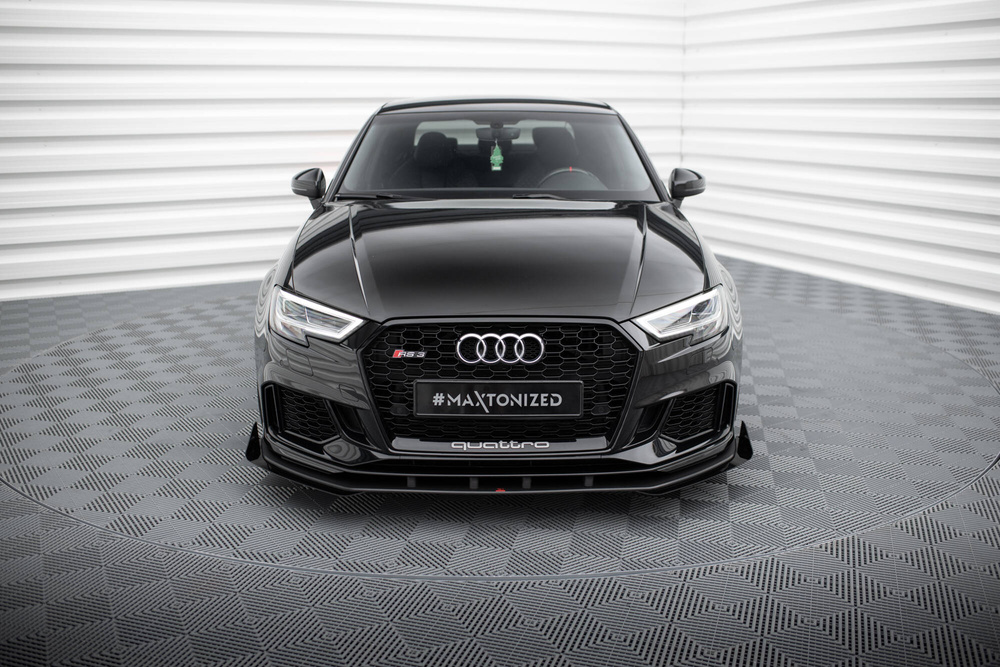 Street Pro Lame Du Pare-Chocs Avant  V.1 + Flaps Audi RS3 Sedan 8V Facelift