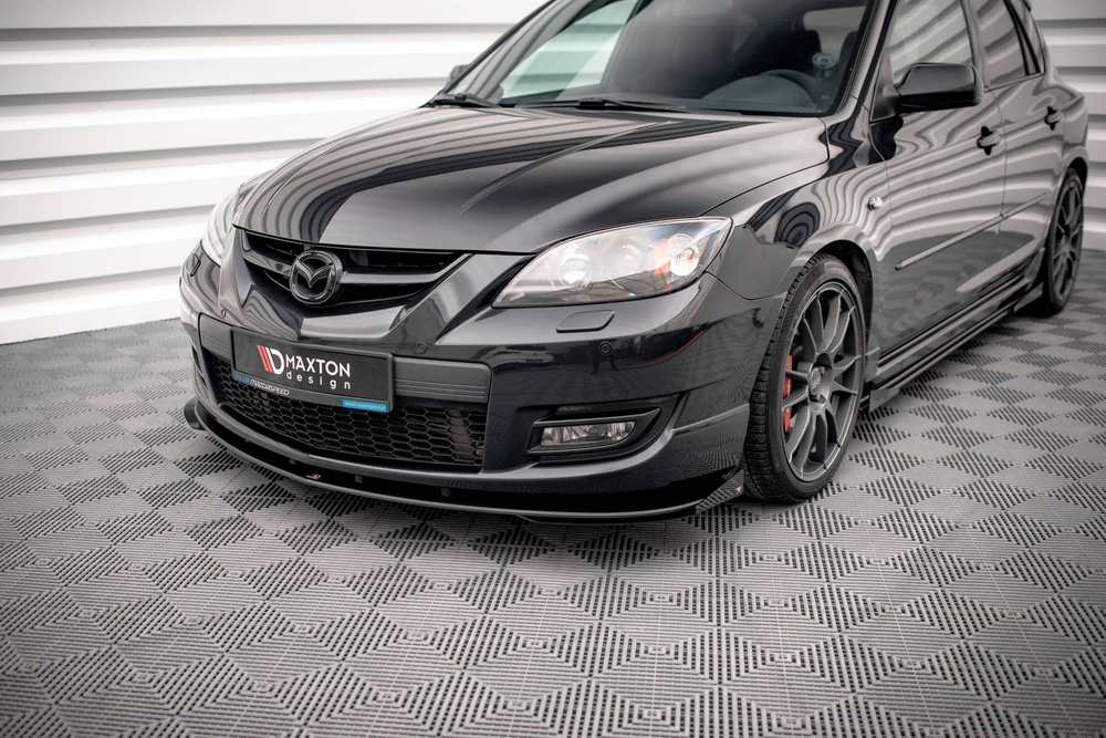 Street Pro Lame Du Pare-Chocs Avant V.1 + Flaps Mazda 3 MPS Mk1