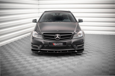 Lame Du Pare-Chocs Avant V.1 Mercedes-Benz C Coupe / Sedan / Estate  AMG-Line C204 / W204 Facelift / S204 Facelift